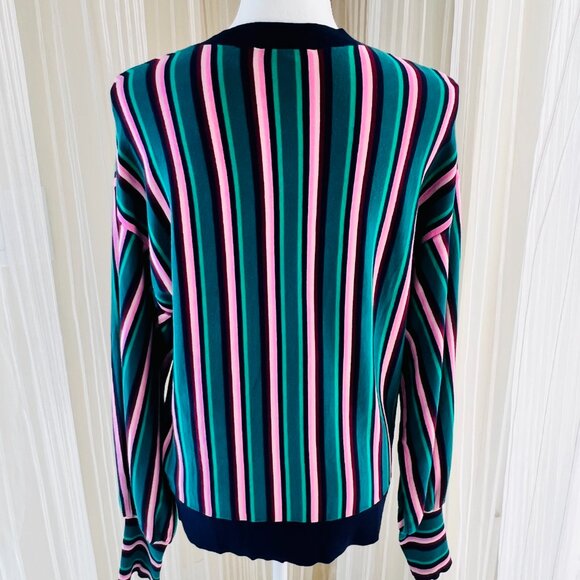 Ted Baker crew neck strip sweater, ted size 3, US size 8 - Picture 2 of 7